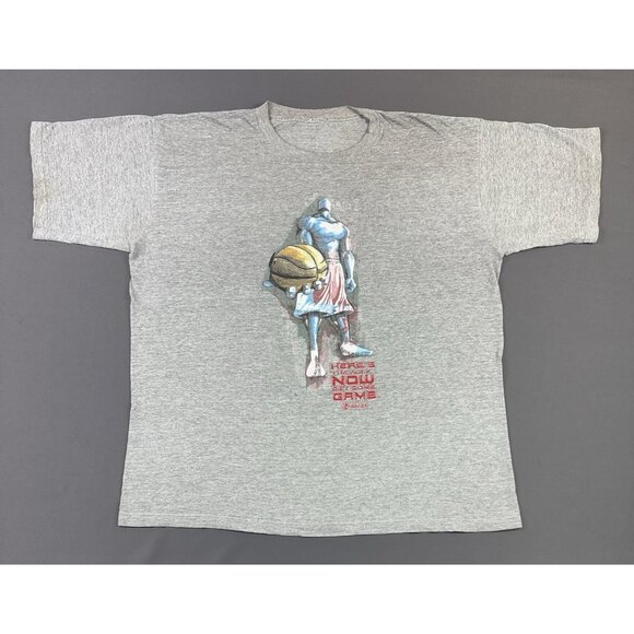 Vintage Y2K And 1 Basketball Here's The Rock Now Get Some Game Trash Talk Grey T - Picture 1 of 13